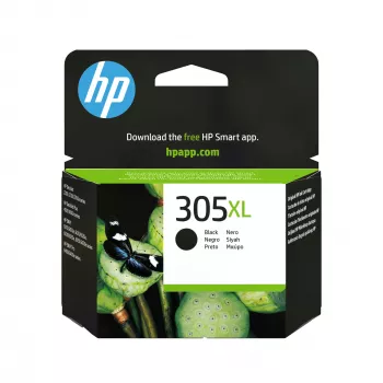 HP 305XL High Yield Originala Melnā Tinte Kasetne, Melna, 1 gab., 240 lpp.