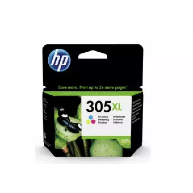 HP 305XL Augstas ražības trīskrāsu oriģinālā tintes kasetne