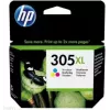 HP 305XL Augstas ražības trīskrāsu oriģinālā tintes kasetne