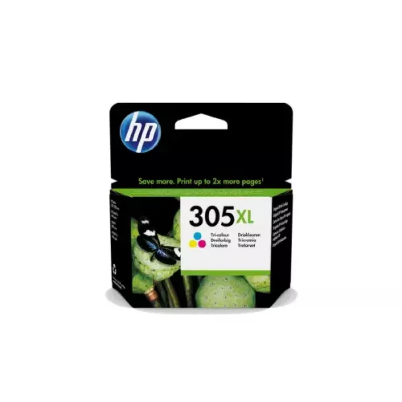 HP 305XL Augstas ražības trīskrāsu oriģinālā tintes kasetne