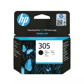 HP 305 Black Original Ink Cartridge, melna, 1 gab., 120 lpp.