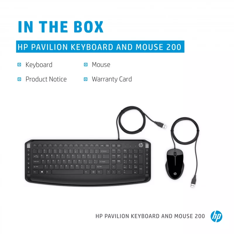 HP Pavilion Keyboard and Mouse 200 komplekts