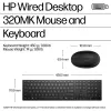 HP Wired Desktop 320MK tastatūras un peles komplekts