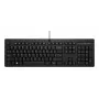 Vadu pilnizmēra tastatūra HP 125 — USB, membrāna, melna