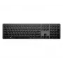 Bezvadu pilnizmēra tastatūra HP 975 — RF bezvadu + Bluetooth, melna, 100% izkārtojums