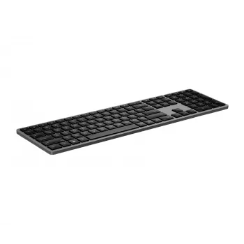 Bezvadu pilnizmēra tastatūra HP 975 — RF bezvadu + Bluetooth, melna, 100% izkārtojums