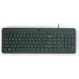 HP 150 vadu tastatūra, pilna izmēra, USB, melna, 1 m kabelis