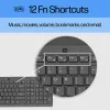 HP 150 vadu tastatūra, pilna izmēra, USB, melna, 1 m kabelis