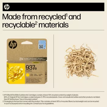 HP 937e EvoMore Yellow oriģinālā tintes kasetne