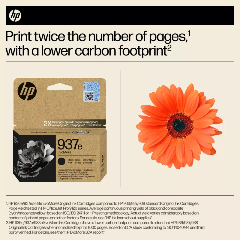 HP 4S6W9NE (M0509827) oriģinālā melnā tintes kasetne