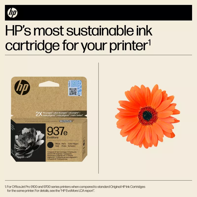 HP 4S6W9NE (M0509827) oriģinālā melnā tintes kasetne