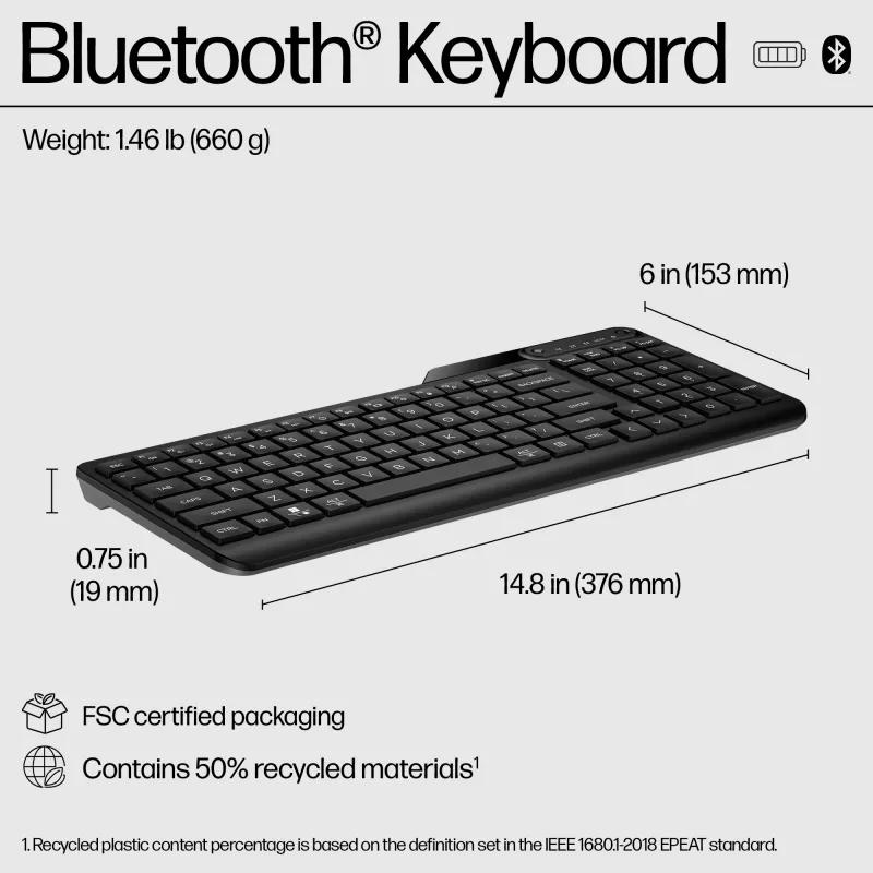 Bezvadu tastatūra HP 460 Multi-Device Bluetooth