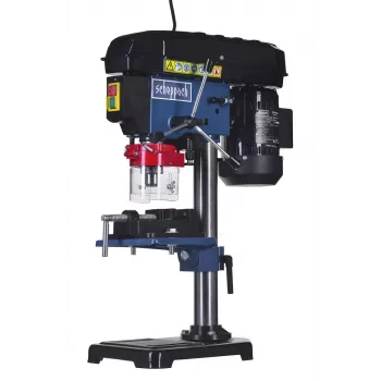 Urbjmāšina galda Scheppach DP16VLS 500W, tērauda korpuss, 230–240V, 2500 RPM, 13 mm patrona, 600×220×435 mm
