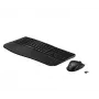 Bezvadu tastatūras un peles komplekts HP 685 Comfort — pilna izmēra izliekta tastatūra, RF bezvadu + Bluetooth, melna, ar peli