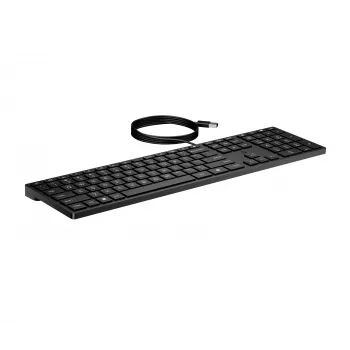 HP Wired Desktop 320K tastatūra, pilna izmēra, USB, membrānas, melna