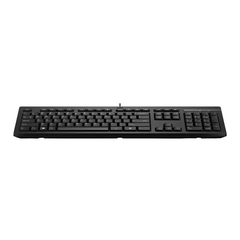 Vadu tastatūra HP 125 G2 — kompakts pilnizmēra izkārtojums ar USB savienojumu