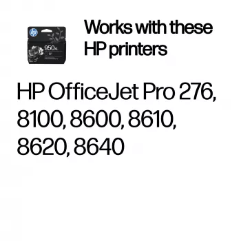 HP 950XL High Yield Black Original tintas kasetne (CN045AE#LS3)