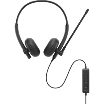 DELL WH125 Austiņas ar mikrofonu Vadu Galvas saite Birojs/Zvanu centrs USB Type-A Melna