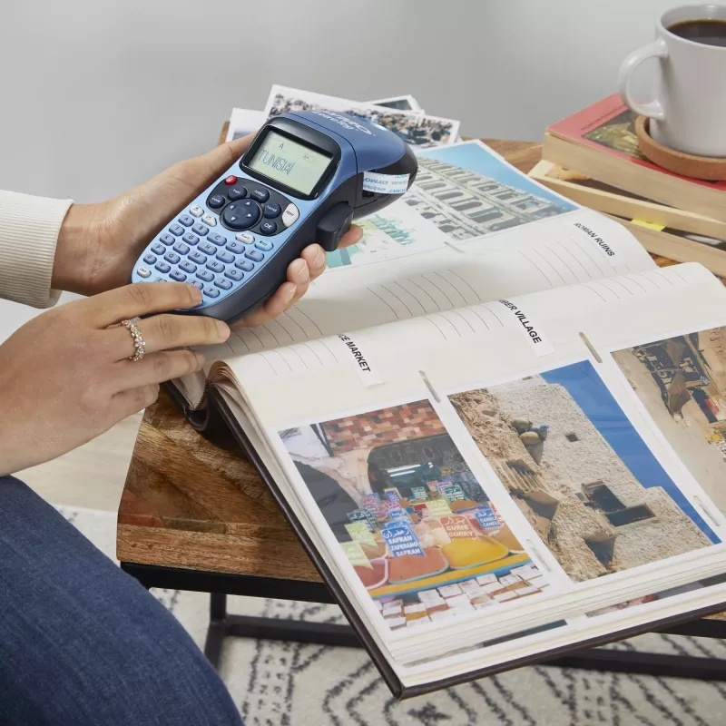 Rokas etiķešu printeris DYMO LetraTag LT-100H, zils