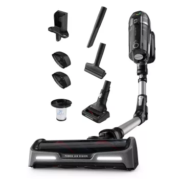 Rowenta X-Force RH9958 2-in-1 putekļsūcējs stienis, bezmaiss, 0.9 L, Melns, Pelēks