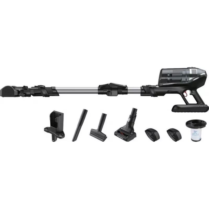 Rowenta X-Force RH9958 2-in-1 putekļsūcējs stienis, bezmaiss, 0.9 L, Melns, Pelēks
