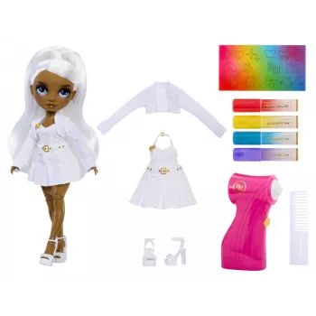 Rainbow High Air Brush & Create modes lelle - Pelēkas acis