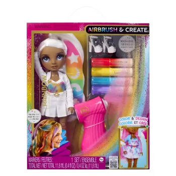Rainbow High Air Brush & Create modes lelle - Pelēkas acis