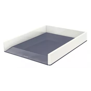 Leitz Letter Tray WOW divkrāsu, plastmasa, metālisks, balts, A4, 267 mm, 336 mm, 49 mm