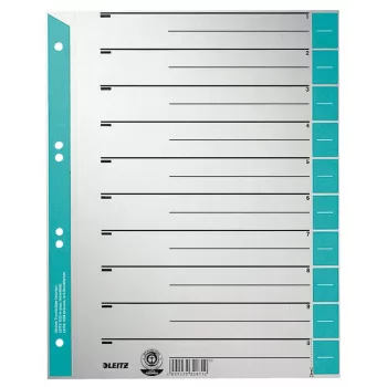 Leitz 16520030 Ciparu dalītājs, kartons, zils/pelēks