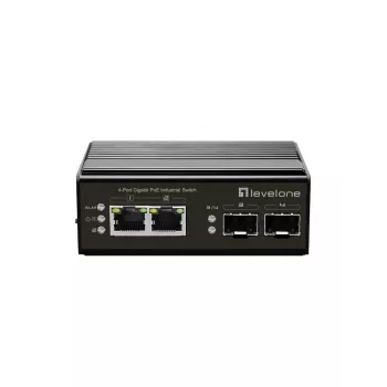 LevelOne IGP-0432 tīkla slēdzis, nekonfigurējams, Gigabit Ethernet (10/100/1000), Power over Ethernet (PoE), melns