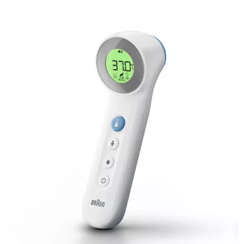 Braun BNT400 Bezkontakta + Kontakta Pieres Termometrs Balts