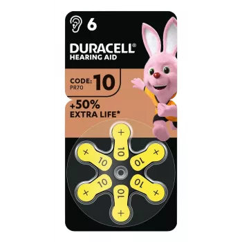 Duracell 397888 (10. tips) cinka-gaisa pogas baterija 1.45 V