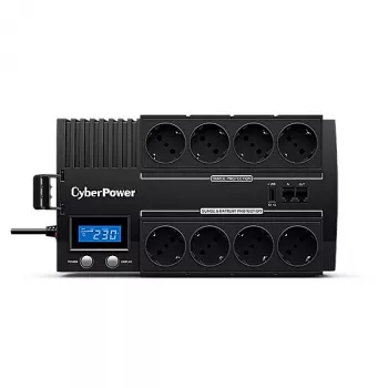 CyberPower BR1200ELCD nepārtrauktās barošanas avots (UPS) Līnij-interaktīvs 1.2 kVA 720 W 8 AC kontaktligzdas