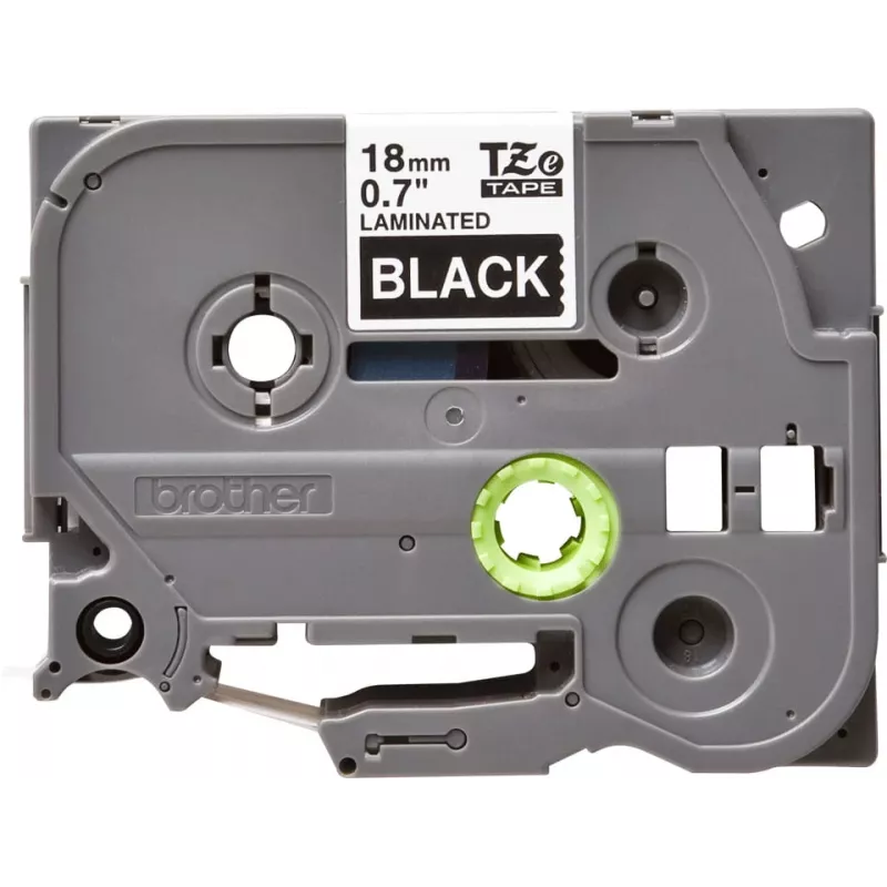 Laminēta lente Brother TZe345 18mm balts uz melna