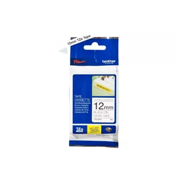 Līmlentes kasete Brother TZeS231 melna uz balta 1,2 cm 8 m
