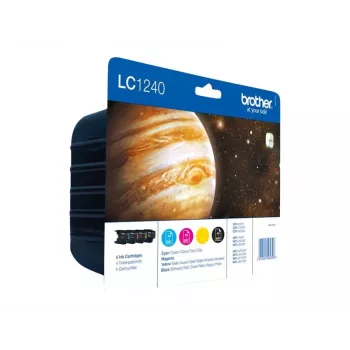 Brother LC1240VALBPDR Printer Consumable Black – 4 krāsu komplekts (melnā, ciāna, fuksīna, dzeltenā) 600 lpp