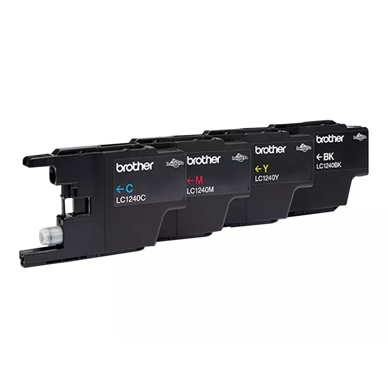 Brother LC1240VALBPDR Printer Consumable Black – 4 krāsu komplekts (melnā, ciāna, fuksīna, dzeltenā) 600 lpp
