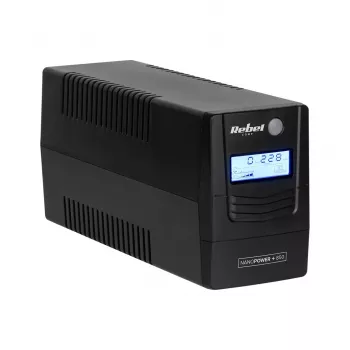 Rebel Nanopower Plus 850 UPS | Off-line | Sinusoida | 850VA | 480W | LCD | USB