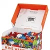 Būvniecības bloku komplekts Marioinex Mini Waffle Konstruktor 500, 500 gabali, mazgājams veļasmašīnā, daudzkrāsains