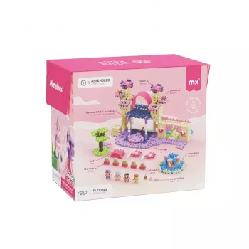 Būvēšanas komplekts Marioinex Waffle Mini Blocks Princese — 280 gab., daudzkrāsains, kastē, vecumam 6+