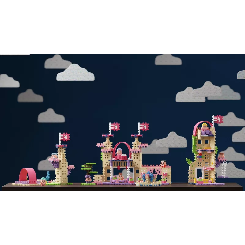 Būvēšanas komplekts Marioinex Waffle Mini Blocks Princese — 280 gab., daudzkrāsains, kastē, vecumam 6+