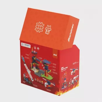 Konstruktors Marioinex Waffle Blocks Ugunsdzēsēju stacija, 280 gab., modelis 906279