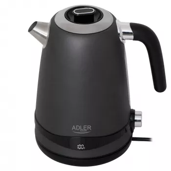 Adler tējkanna AD 1295g SS, 2200 W, 1,7 L, nerūsējošais tērauds, pelēka