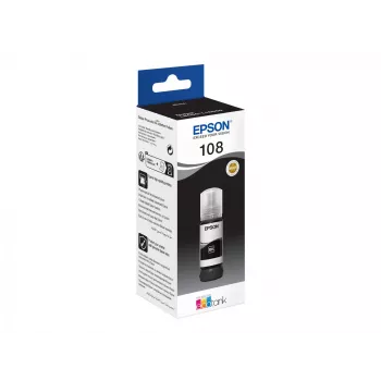 EPSON 108 EcoTank Melnā Tintes Pudele