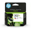 HP 302XL augstas ietilpības trīskrāsu oriģināla tintes kasetne