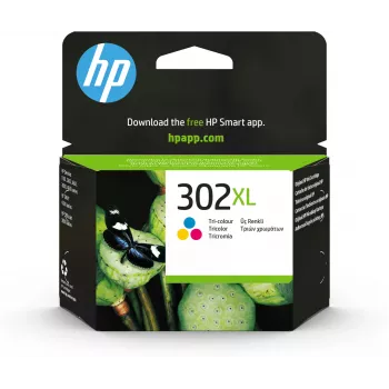 HP 302XL tintas kasetne, trīskrāsu
