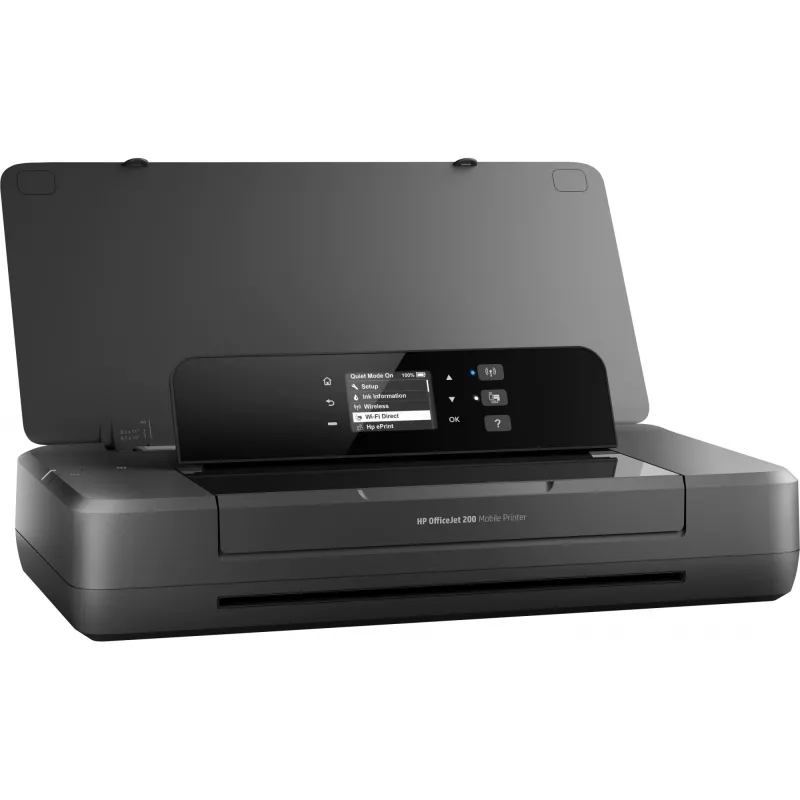 HP Officejet 200 Mobile Printer - pārnēsājams tintes printeris A4, 20 lpp/min melnbalts, 19 lpp/min krāsains, 50 loksnes, USB, Wi-Fi