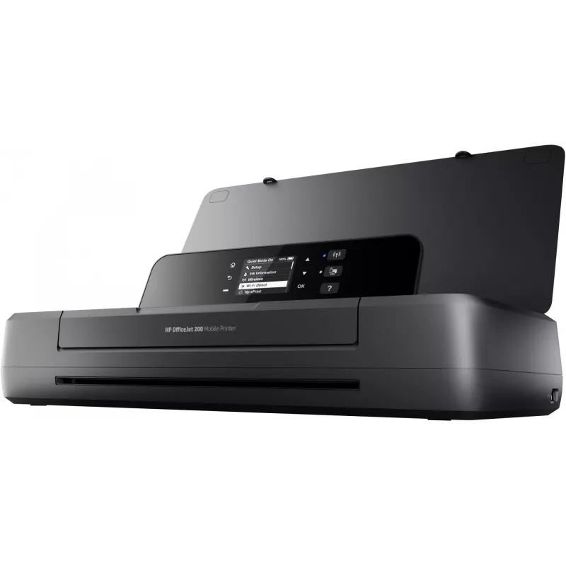 HP Officejet 200 Mobile Printer - pārnēsājams tintes printeris A4, 20 lpp/min melnbalts, 19 lpp/min krāsains, 50 loksnes, USB, Wi-Fi