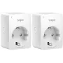 Tapo P100 V2 viedais kontaktdakšas modulis - mini - bezvadu - 802.11b/g/n, Bluetooth 4.2 - 2