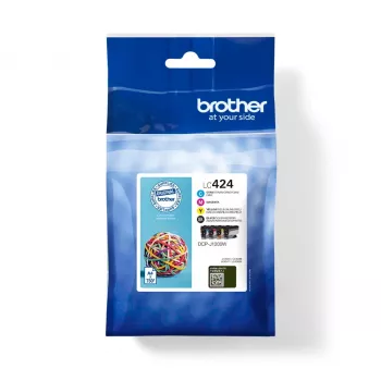 Original Brother LC424VAL Multipack Tintes Kasetes BK C M Y